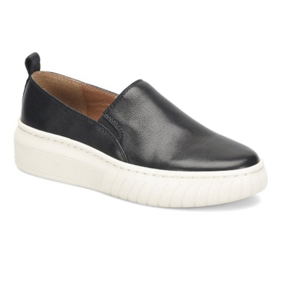 Sofft Shoes - Sofft Black Potina Leather Sneaker